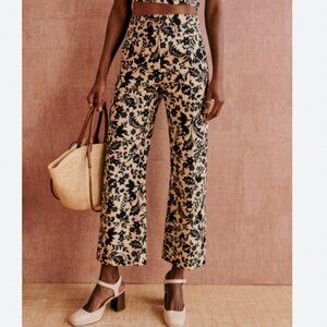 *NWT* Martin Crop Trousers, Nora Print